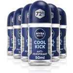 NIVEA Men Cool Kick Anti-Perspirant Deodorant Roll On Cooling UK (6 x 50 ml)