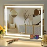Hollywood Large Makeup Mirror 58*46cm Vanity Mirror Dimmable LED 3 Color Light
