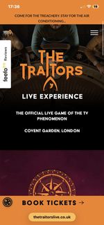 The traitors live experience tickets