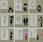 BANKSY STENCILS 190 MICRON MYLAR