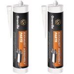 2 x Exhaust Assembly Paste Repair Putty Sealant Jointing Gun Cartridge Tube 500g