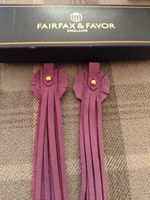Fairfax & Favor Purple/Magenta Flower Tassels