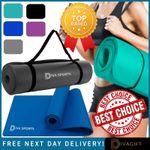 YOGA MAT 15MM THICK GYM EXERCISE FITNESS PILATES WORKOUT MAT NON-SLIP 60x185CM 