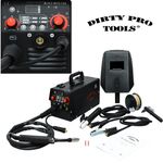Gasless MIG, TIG and MMA 3-in-1 Welder 140 with Non Live Torch 140 Amp Flux Wire