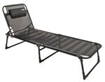 Quest Winchester Easy Folding Textilene Sun Lounger / Camp Bed