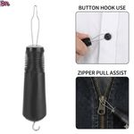 Button Hook, Dressing Aid Assist Tool with Zipper Pull