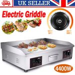 73cm Large Electric Griddle Countertop Hot Plate Bacon Grill Kitchen Commercial