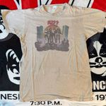 Vintage 1977 KISS Love Gun T-Shirt KISS Army Catalog Single Stitch Rare Small