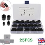 25x Clip On Ferrite Core Ring Noise Suppressor Connector Filters Cable Clamp Kit