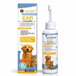 Ani-Safe Dog and Cat Ear Drops, 120ml, Cleanser, Aloe Vera wax blocked ears UK