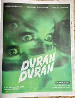 Duran Duran Live Halloween Tour Date LDN 2026 Newspaper Advert Poster 14x11”