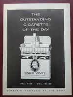 Senior Service Cigarettes -1960s Magazine Advert #B11460