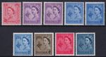 Guernsey SG6-SG12 Pre-decimal 1958-69 Set of 9 MNH (inc. 3d & 4d phosphors)