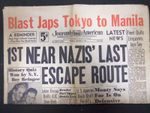 1945 JAN 9 NEW YORK JOURNAL AMERICAN - 1ST NEAR NAZIS' LAST ESCAPE ROUTE-NP 2292