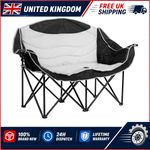 Double Camping Sofa Chair with Storage bag for Sports 2 Seater Thicken Portable