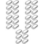 30Pcs Reusable Silver Fence Post Skirt Replacement for Home Use