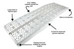 Pair Aluminium Loading Ramps (3000x280x1000kg) Heavy Duty Ride on Lawn Mower ...