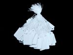White Colours Strung Tie Tags Labels Retail Luggage Jewelry Price With String