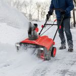 Snow Clearing Machine Electric Walk-behind Snow Blower-Red