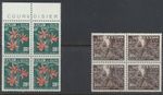 Ceylon Stamps 1951 SG424;425  Mint never hinged blocks CV £28