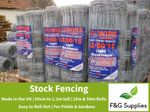 Stock Wire Fencing 3 heights 25m & 50m rolls made in the UK for fields & gardens