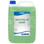 Washing Up Liquid Hand Dishwashing Gentle Effective 5 Litres - Cleenol 020822X5