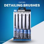 OXFORD MOTORCYCLE DETAILING BRUSHES | AUTO DETAILING BRUSHES | SOFT BRUSHES 5PCS