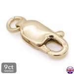 9ct Solid Gold Lobster Trigger Clasps 8.4-10mm 375 Jewellery Making Repair UK