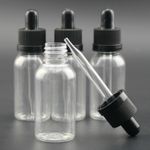 1~100pcs EmptyGlass Dropper Bottles with Pipette Essential Oil Refillable Drop