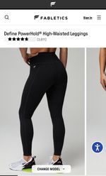 Fabletics Define Powerhold Leggings Full Length Size s
