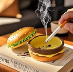 Cheeseburger Hamburger Ashtray – Cute Novelty Desktop / Ashtray 🇬🇧