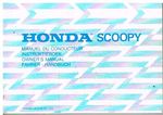 HONDA SCOOPY ORIGINAL OWNERS INSTRUCTION & MAINTENANCE HANDBOOK (GB F D NL TEXT)