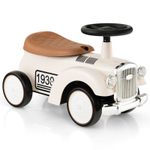 Kids Ride On Car Toddlers Retro Push Car Foot To Floor Riding Toy w/ Storage