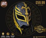 🖤💛 WWE Black & Yellow Rey Mysterio Style Lucha Libre Mask | Handmade in Mexico