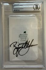 Bryson DeChambeau - Augusta ScoreCard SIGNED AUTO AUTOGRAPH - Beckett COA BAS