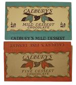 VINTAGE CADBURYS CHOCOLATE BAR LABELS C.1940S