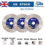 Diamond Cutting Disc Grinding Wheel Tile Saw Blade 5''/125mm for Marble Ceramic