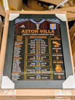 Aston villa Road To Champions Europa League Winners Framed Print 11x16inches