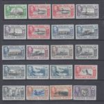 FALKLAND ISLANDS GVI  1938-50 SET OF 18 + 2 MINT  SG 146/163