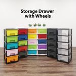 Abbaware Plastic Storage Draws with wheels