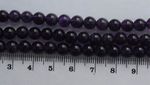 10 x 6mm amethyst round beads - beads for jewellery & crafts