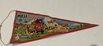Very Rare 1958 Worlds Fair Belgium Meli Expo Heysel Souvenir Pennant Flag Banner