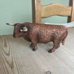 Schleich 5" Scottish Highland Bull PVC Figure 2009 Retired