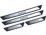 For Skoda KAROQ Chrome Door Sill Trim Plate Covers Scratch Guard 4 Pcs