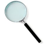 Sivitec Large Metal 100mm Magnifying Glass Magnification 3X Hand 
