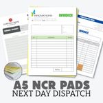 Personalised A5 Duplicate Invoice Book • Order Book • NCR Pad • Receipt Pad •