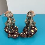 Pixie | Thinking on a Mushroom | Mystical Fairy Garden x 2.    (B122)