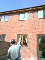 13FT WATER FED WINDOW CLEANING POLE CLEANER EQUIPMENT EXTENSION  BRUSH KIT 