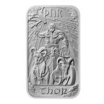 The Royal Mint Norse Gods Series Thor 1oz Silver Minted Bar in assay sealed  
