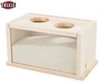 Trixie Natural Wood Small Animal Dwarf Hamster Sand Bath Perspex Window